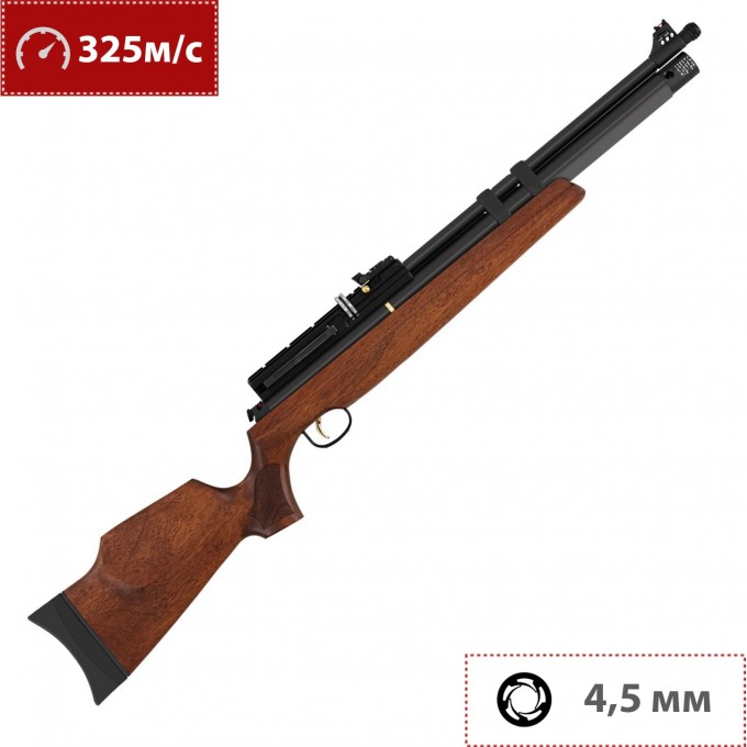 Пневматическая винтовка HATSAN AT44-10 WOOD 4,5 мм (дерево, 7,5 Дж) AT44-10PCP Wood Пневматическая винтовка HATSAN AT44-10 WOOD 4,5 мм (дерево, 7,5 Дж) AT44-10PCP Wood